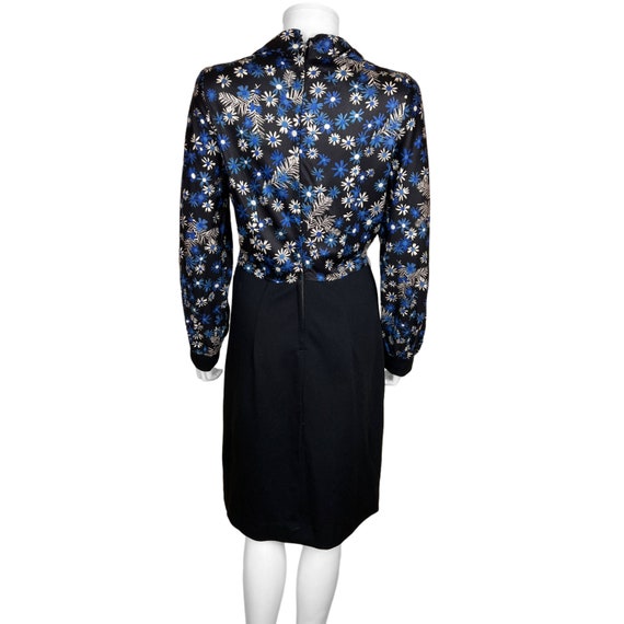 Vintage 1960s Day Dress Made in England Floral Pr… - image 2