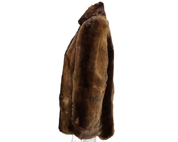 Vintage 1940s Fur Jacket Sheared Beaver Size M  V… - image 3