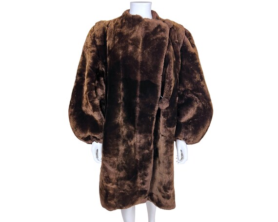 Vintage 1940s Mouton Coat Teddy Plush Fur Ladies Size M VFG - Etsy