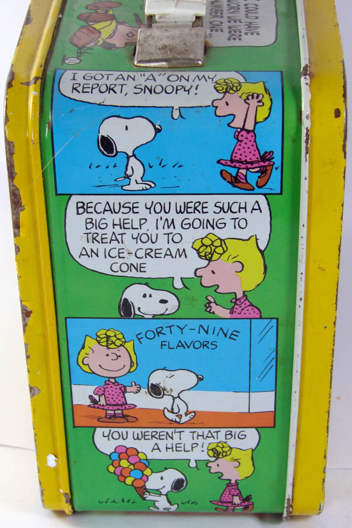 Vintage 1960s Peanuts Metal Lunch Box // Snoopy Scoutmaster & Etsy