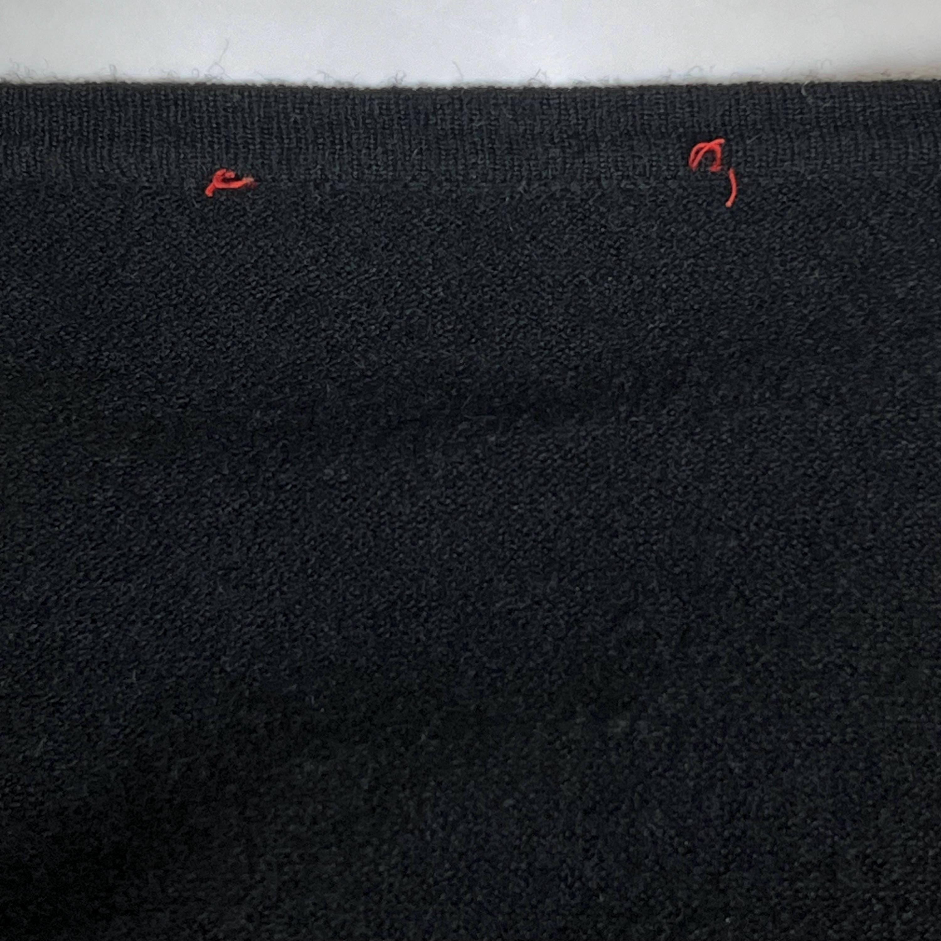 Vintage 1990s Kenzo Jungle Geisha Face Sweater Black Wool Cardigan