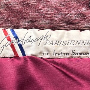 Vintage 1960s Mohair Wool Coat Irving Samuel Gainsborough Ladies Size S M VFG image 9