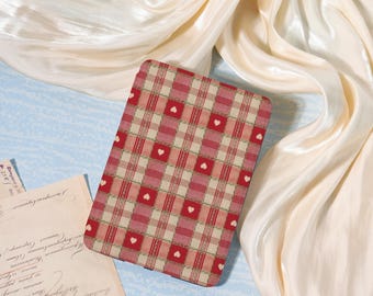Red Lattice Heart Kindle Case,New Kindle Cases,Kindle 8/10/11/12th,PaperWhite 5/6/7/10/12th,Personalised Kindle Case,PaperWhite 11th,Gift