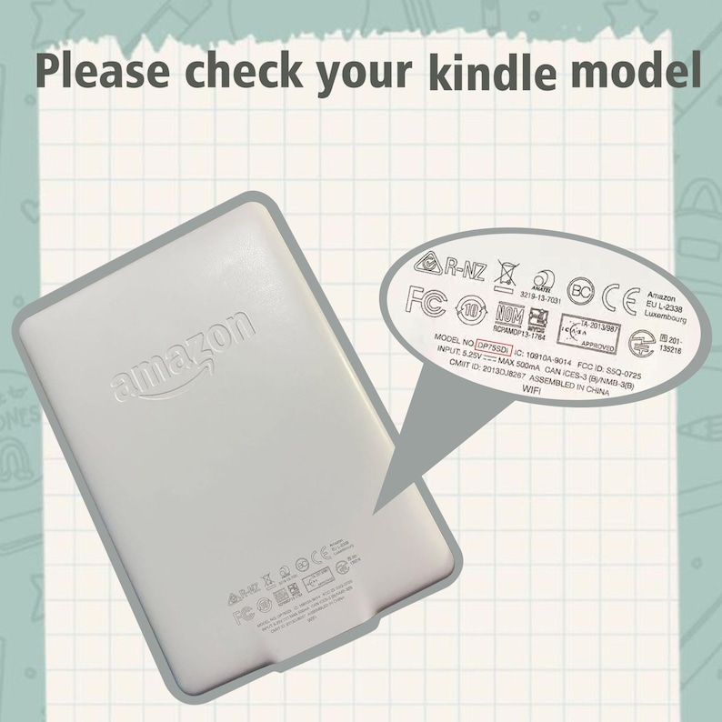 Green Kindle Case,Ins style Kindle Cases,Minimalist Kindle Case,Kindle 8th,PaperWhite 5/6/7th,Personalised Kindle case,PaperWhite 11/12th image 9