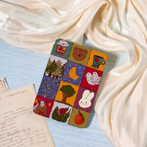 Étui pour Kindle fantaisiste en patchwork des bois, nouveaux étuis pour Kindle, Kindle 12e édition, PaperWhite 11/10/12, étui pour Kindle personnalisé, étui Kindle coloré