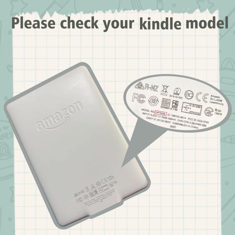 Funda Kindle "Collage de Comida Deliciosa", Fundas Kindle Nuevas, Kindle 8/10/11/12, PaperWhite 7/10/12, Funda Kindle Personalizada, Funda Kindle Colorsoft imagen 8