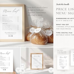 Cottage Food Label BUNDLE, Home Bakery Business, Sourdough Bread Printable Sign, Cookie Sticker, Loyalty Card, Canva EDITABLE Template 001 image 11