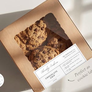 BUNDLE Cottage Food Label, 6x4 Sticker, For Sourdough Bread Box, Cookie Bag, Home Bakery With Ingredients, QR, Canva EDITABLE Template 001 bild 4