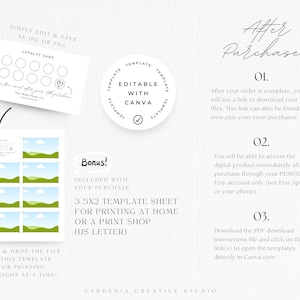 EDITABLE Bakery Loyalty Card, Sourdough Bread, Cinnamon Roll, Cookie, Coffee Shop, Home Baked Goods, Small Business, Canva Template 001 Bild 12