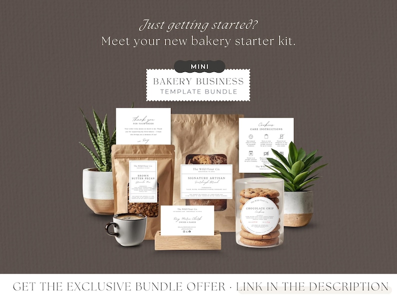 BUNDLE Cottage Food Label, 6x4 Sticker, For Sourdough Bread Box, Cookie Bag, Home Bakery With Ingredients, QR, Canva EDITABLE Template 001 bild 10