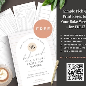 BUNDLE Cottage Food Label, 6x4 Sticker, For Sourdough Bread Box, Cookie Bag, Home Bakery With Ingredients, QR, Canva EDITABLE Template 001 bild 19