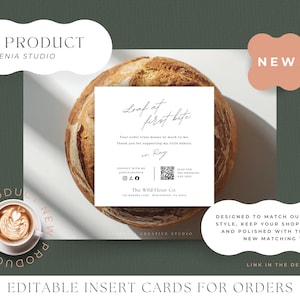 Mini Cake Tin Label EDITABLE Template, Mini Loaf Sticker, Cottage Food ...