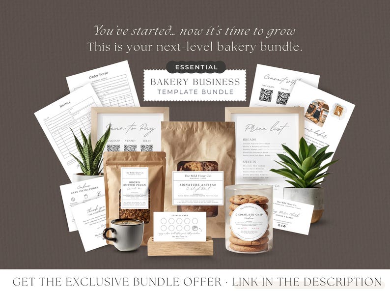 BUNDLE Cottage Food Label, 6x4 Sticker, For Sourdough Bread Box, Cookie Bag, Home Bakery With Ingredients, QR, Canva EDITABLE Template 001 bild 11