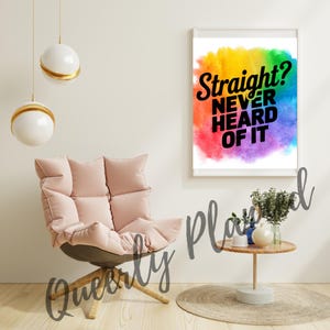 LGBTQ Digital Wall Art Print Pride Decor Motivational Poster Queer Affirmation Art Pride Printable Inclusive Art Pride Art Queer Art