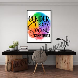 LGBTQ Digital Wall Art Print Pride Decor Motivational Poster Queer Affirmation Art Pride Printable Inclusive Art Pride Art Queer Art