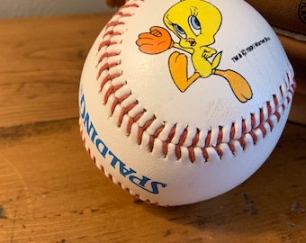 Vintage 1996 Spalding Tweety Bird Baseball Collectible Warner Bros