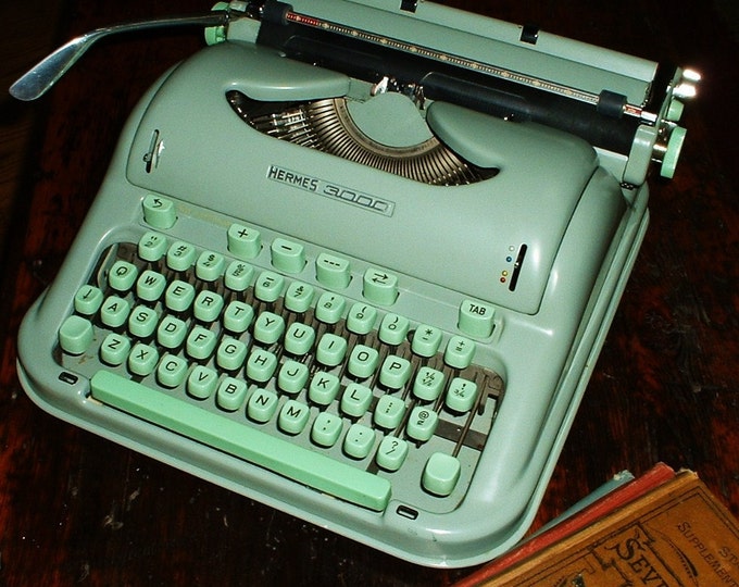 Vintage Swiss Hermes 3000 Manual Typewriter in Case FABULOUS Etsy