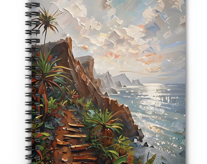 Hawaii Trail Themed, Spiral Notebook - Ruled Line, Based off Actual Photo & Experience