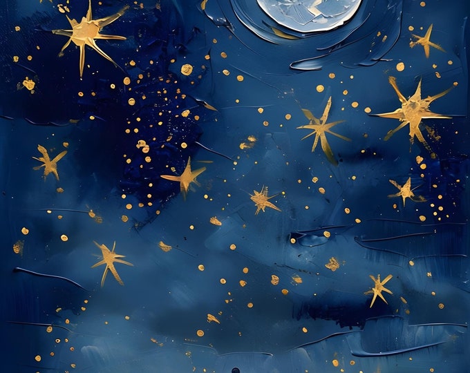 Diamond Painting, Night Sky, Moonlight, Stand Alone, DIY, Framed Canvas, 20"x28” or 16”x20”, Diamond Art, Diamond Paintings, Diamond Kit