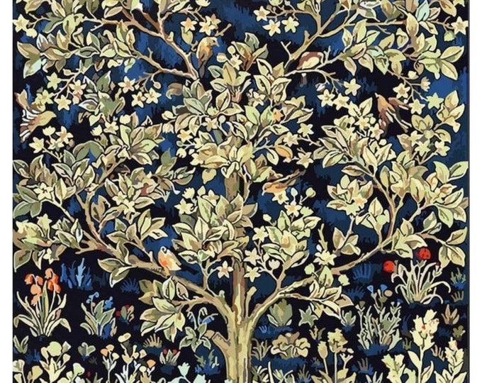 William Morris 'Tree of Life' Paint by Number Kit: Framed Canvas Art