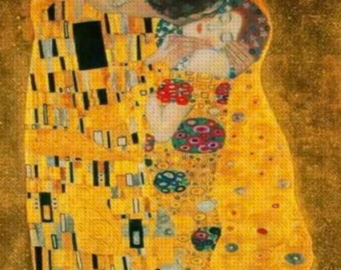 Vintage Gustav Klimt The Kiss Diamond Painting Craft Kit with Free Shipping