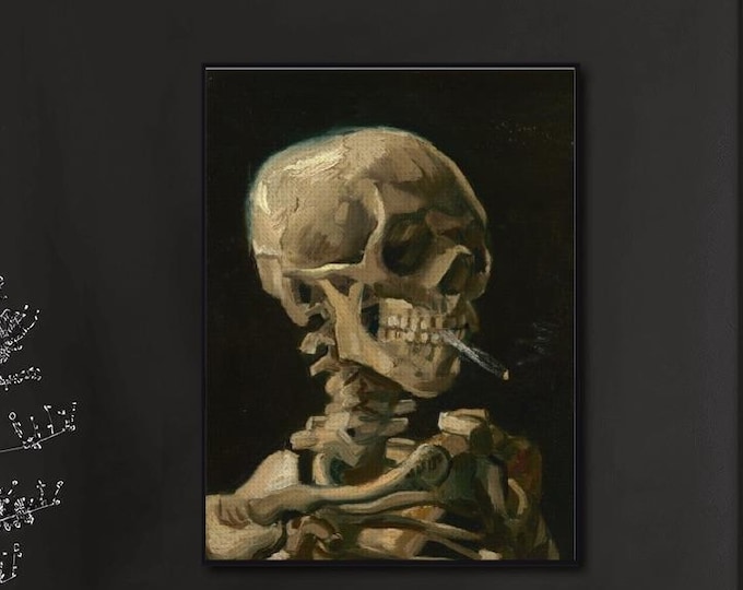 Van Gogh Skeleton Diamond Painting Kit | Famous Art DIY Craft Canvas (Full Drill)