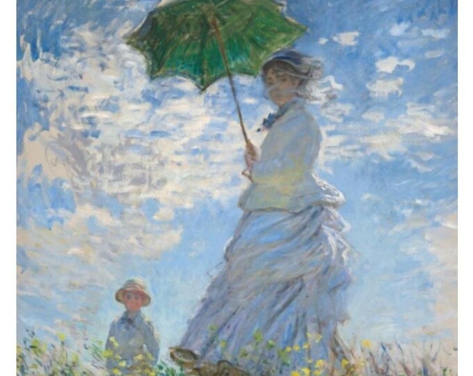 Monet's Woman with Parasol Diamond Painting Kit: DIY Craft Art (16x20, No Frame)