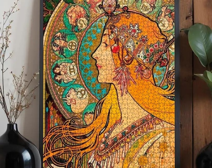Alphonse Mucha Zodiac Puzzle | 500 or 1000 Piece Wooden Jigsaw