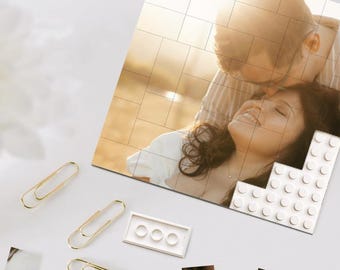 Custom Photo Building Block Puzzle | Personalized Picture Block | Family Photo Gift | Couple Gift | Pet Photo Puzzle | Unique Keepsake