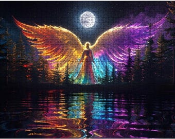 Angel Over Forest Jigsaw Puzzle: Oak Wood, 500/1000 Pieces