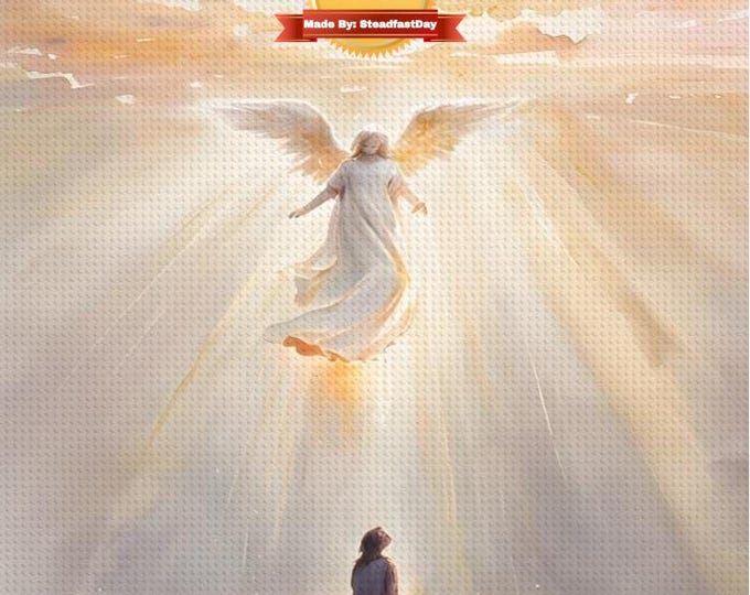 Angel Visit, Heaven, DIY Diamond Painting Kit for Home Decor - Canvas Art with Full Tool Kit - High-quality Materials - Easy, Free Shipping