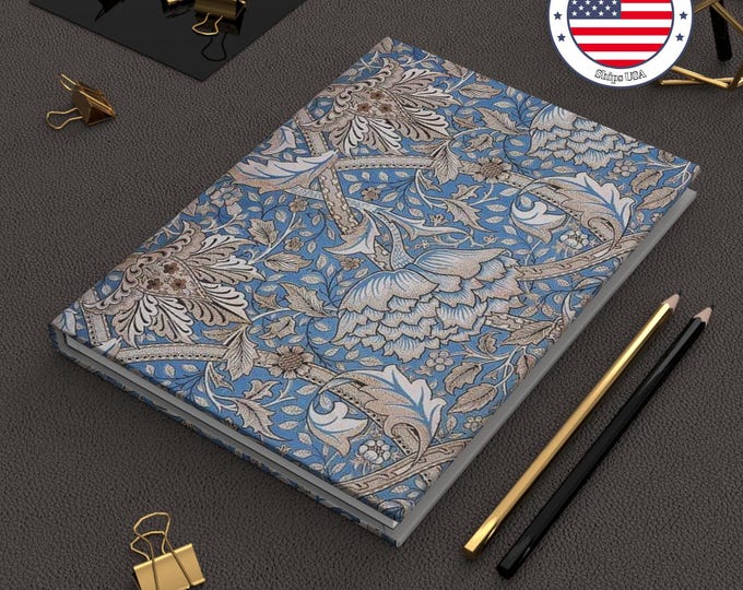 William Morris Art Hardcover Journal: Vintage Floral Notebook
