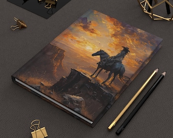Sunset Cowgirl Journal: Western Horse Lover's Diary - Perforated Pages