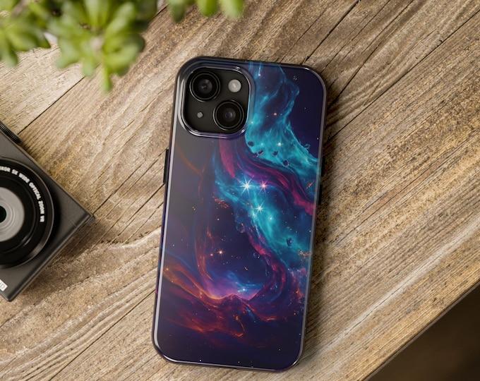 Cosmic Nebula Phone Case: Impact Resistant Celestial Design