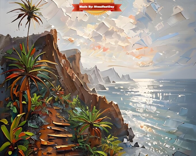 Paint by Number, Hawaii Hiking Original Photo, Canvas Wall Art, Paint by Numbers Kit for Adults with Stand, Canvas, Includes Everything!