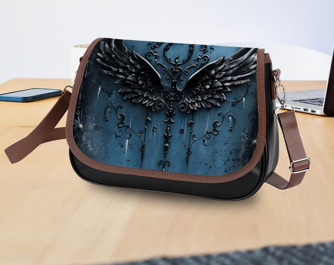 Unique Design, Angel Wings, Shoulder or Crossbody bag, Adjustable and Removable strap, Decorative Design, Easy Wipe Clean, Free Shipping