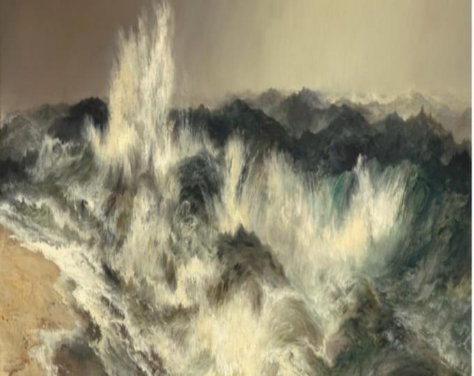 Framed Paint by Numbers Kit: Thomas Moran 'The Much Resounding Sea'