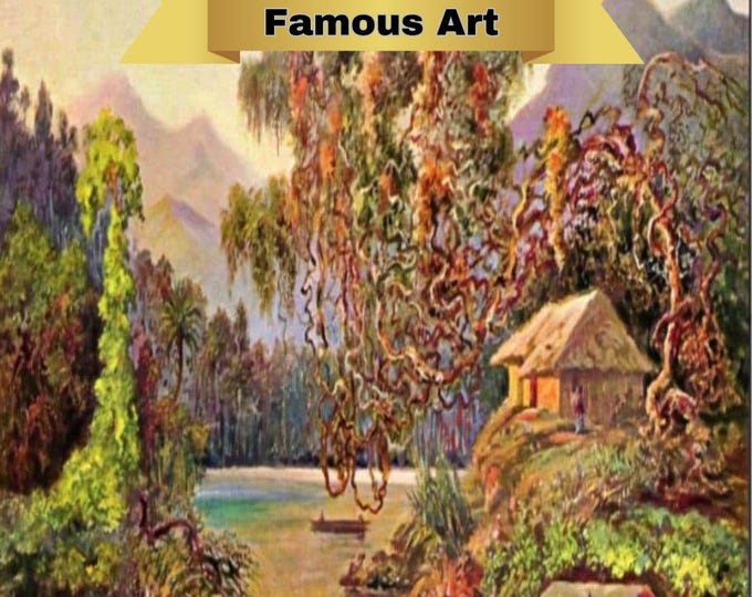 Framed Paint by Numbers Kit for Adults with Stand, Famous Art, Ernest Haeckel, PBN