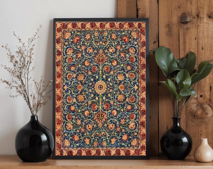 William Morris Style Wooden Jigsaw Puzzle | 500 or 1000 Pieces | UV Printed Oak Wood Puzzle | Arts & Crafts Floral Puzzle | Adult Gift