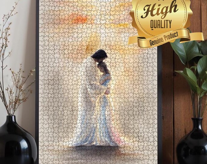 Heavenly Hug, Wooden Jigsaw Puzzle - Precision Cut High Quality, Heaven Waits, Christian Inspired Puzzle, 500 or 1000 pieces, Family Time