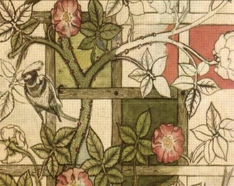 Vintage William Morris Diamond Painting Kit: Trellis Art, DIY Home Decor