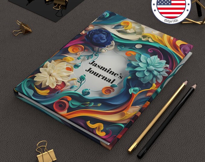 Colorful Hardcover Journal for Writers and Creatives - Spark Inspiration with Vibrant Design and Perforated Pages - Ideal Gift, Personalize