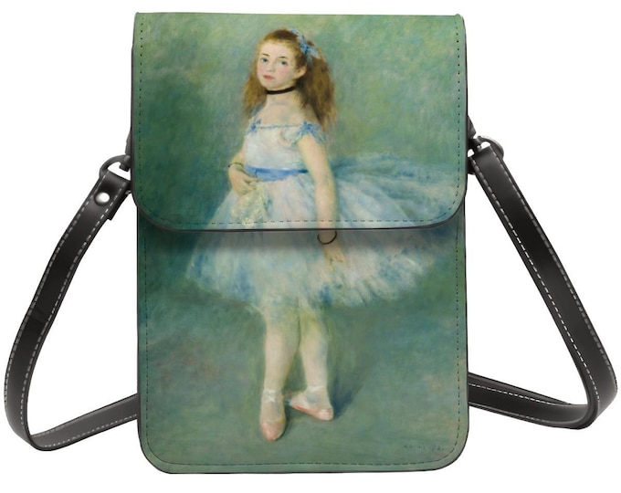 Renoir Ballerina Cell Phone Purse: Leather Crossbody Bag