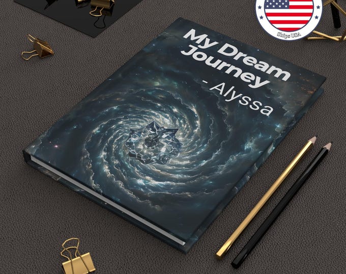 Swirling Design Hardcover Journal: Personalized Notebook for Writing