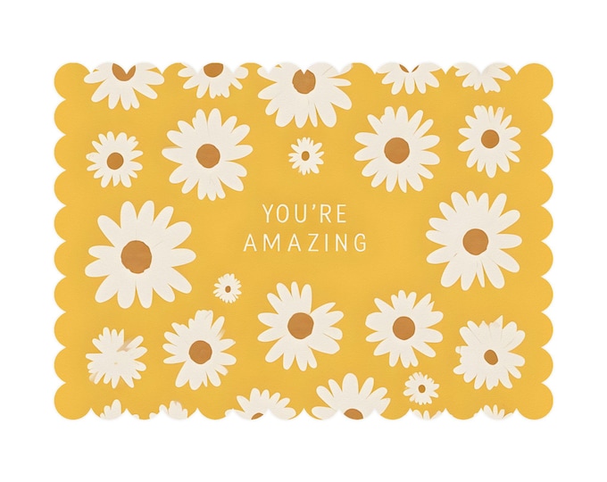 Postcards, Inspirational Your Amazing with Daisy Design, Set of 30, Great Classroom Gift, Bulk Discount, Motivational Stationery