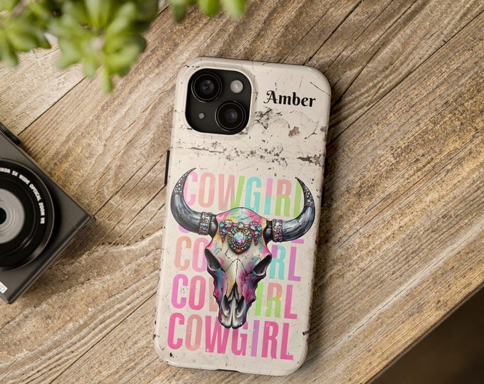 Cowgirl Tough Phone Case - Vibrant Western Style, Perfect Gift for Rodeo Lovers, Phone Protector, Unique Cowgirl Accessory