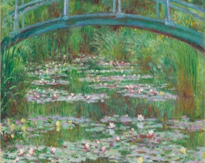 Framed Monet Paint by Numbers Kit: Japanese Footbridge (16x20)