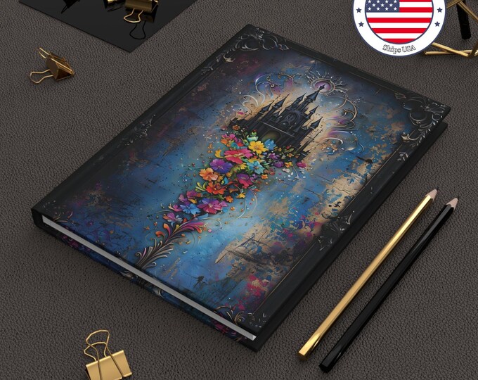 Gothic Castle Floral Journal: Antique Fantasy Notebook