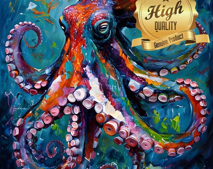 Puzzle, Octopus, 500 Pieces, 1000 Pieces, Unique Jigsaw, Family, Adults, Wooden Jigsaw Puzzle, Sea Life Puzzle, jigsaw Puzzle, Wood Puzzle