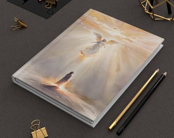 Embrace Creativity with this Stunning Hardcover Journal Perfect for Angel Lovers and Faith Journaling, Ideal Gift for Special Occasions -